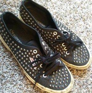 Superga Distressed Sneakers